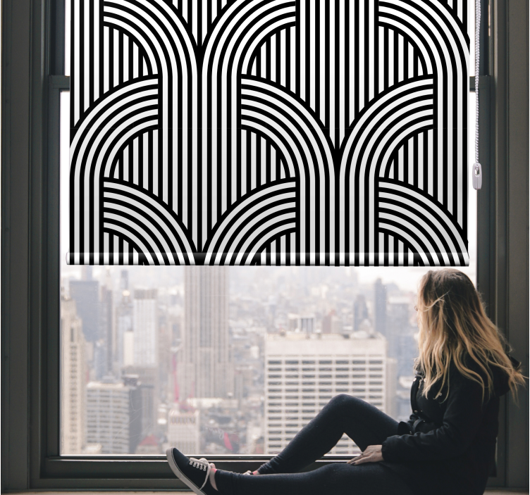 Line design pattern Modern blind - TenStickers