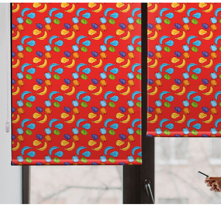 Lively fruits composition fruit and vegetable roller blind - TenStickers