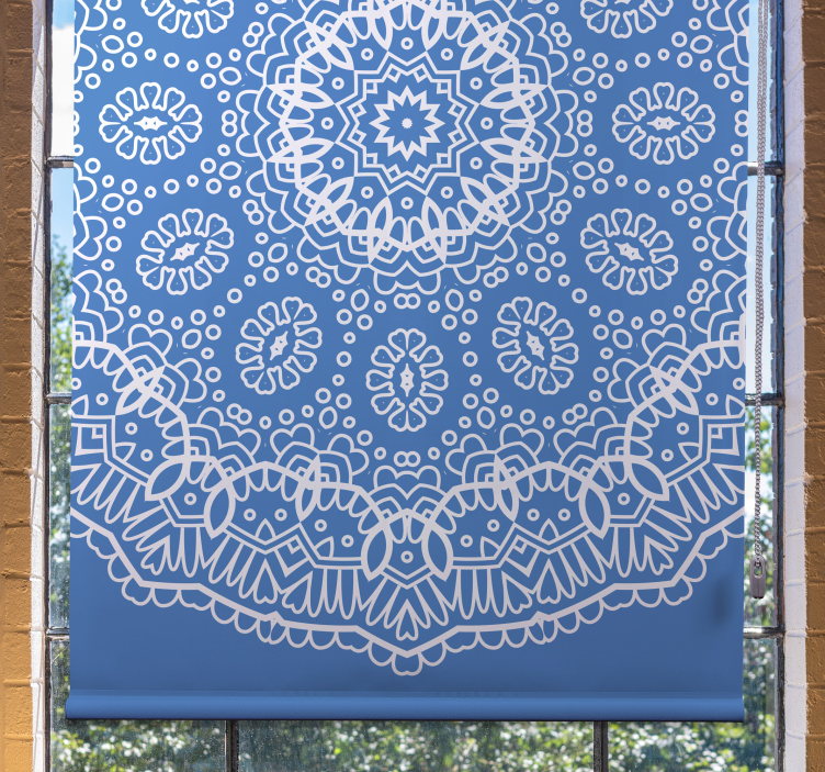 Mandala Lace Pattern art roller blind - TenStickers