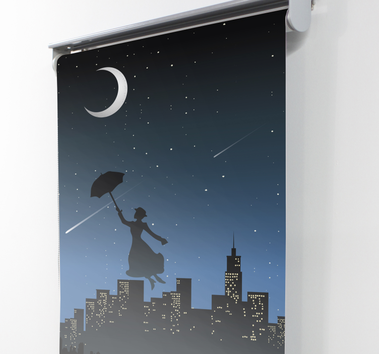Mary Poppins flying TV series blind - TenStickers
