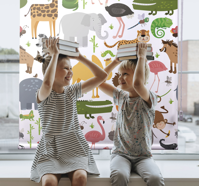 Multicolor animals Childrens blind - TenStickers