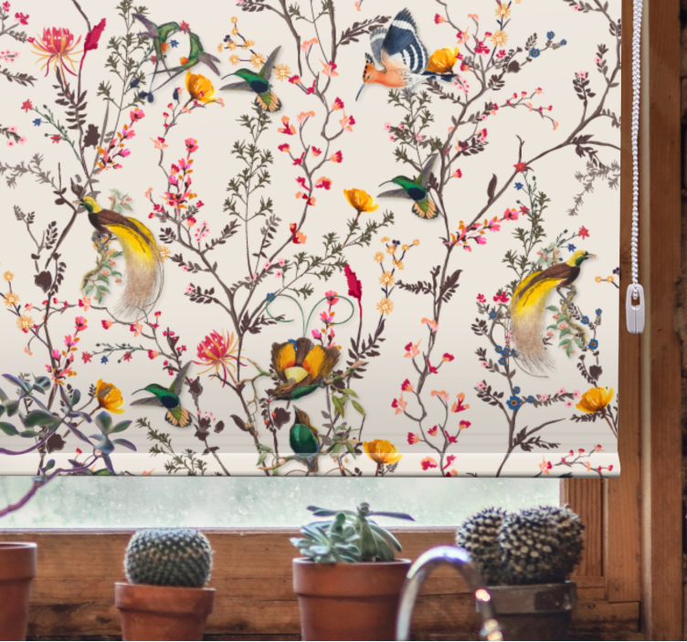 Naturalistic floral design Flower blind - TenStickers