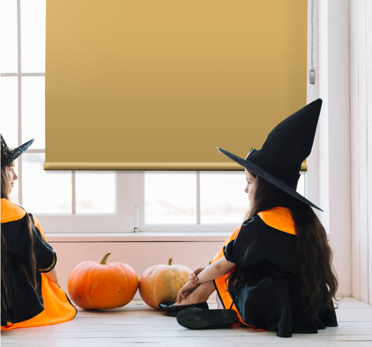 Ochre colors Office blind - TenStickers