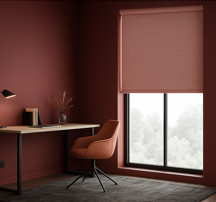 Office roller blind modern dusty rose - TenStickers