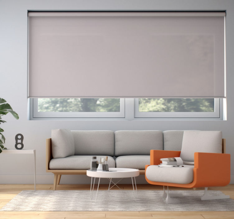 pastel gray Living room blind - TenStickers