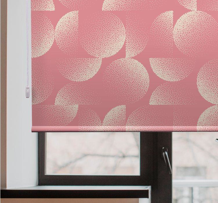 Pastel semicercles Living room blind - TenStickers