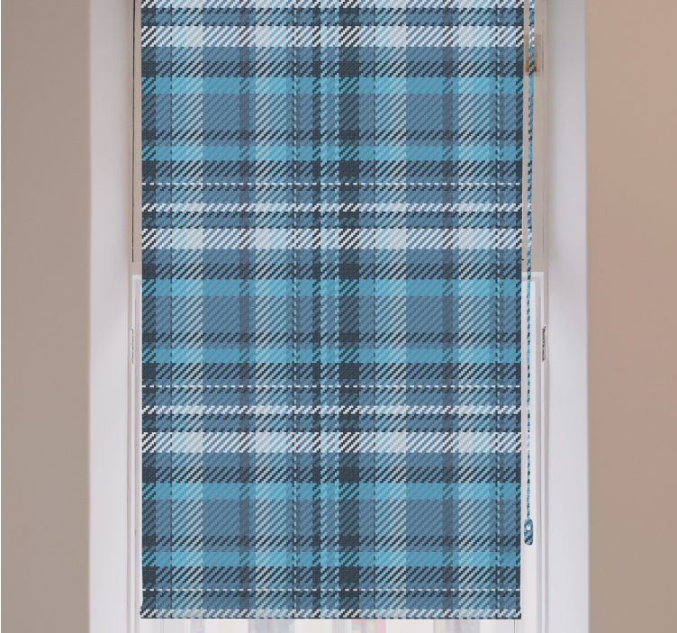 Plaid Patterned Design texture and pattern roller blind - TenStickers