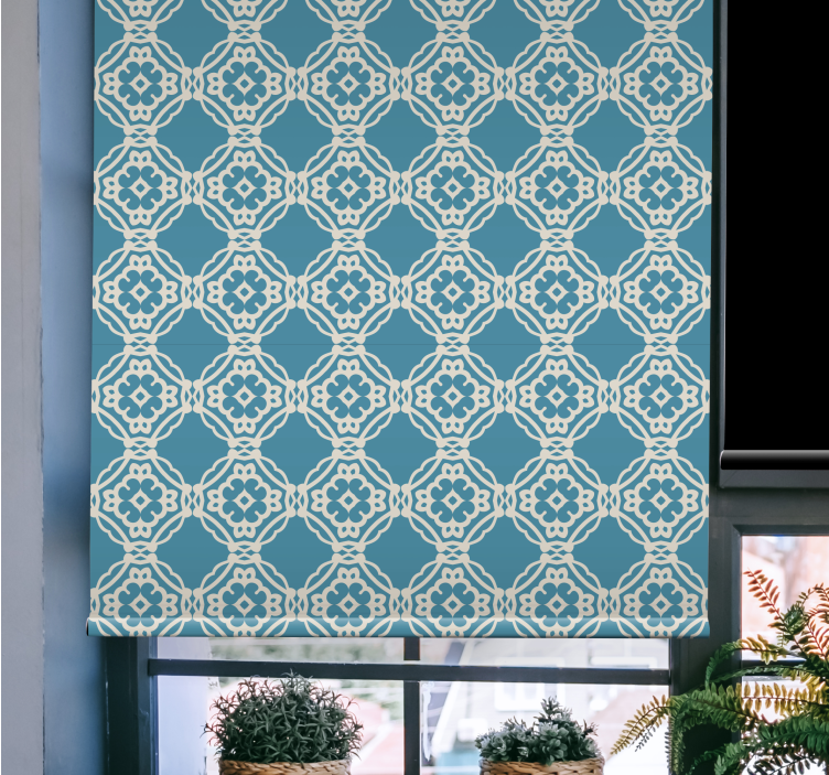 REPEATED GEOMETRIC PATTERN roller blind - TenStickers