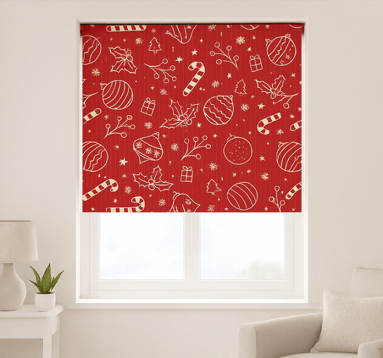 Robin Birds Pattern living room roller blind - TenStickers