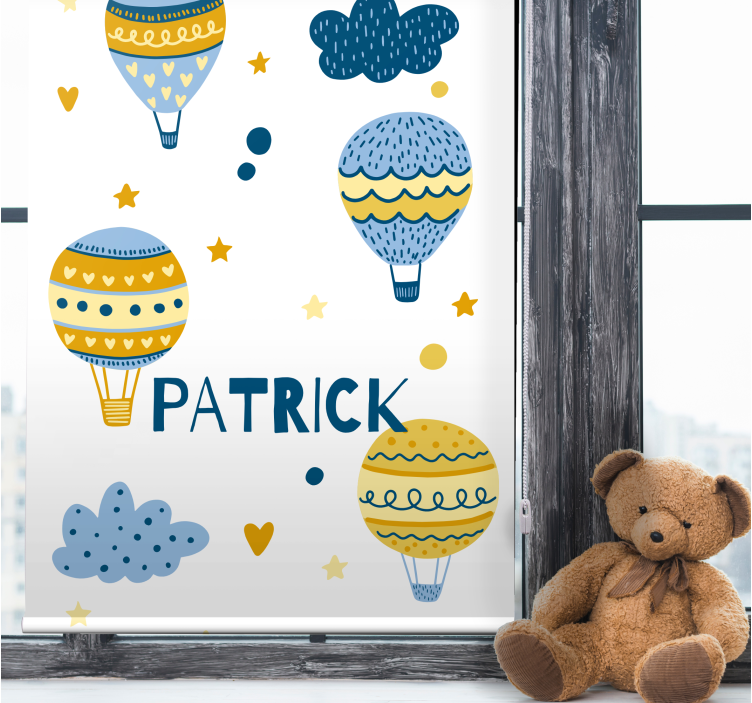 Simple balloons with stars and clouds Blind - TenStickers