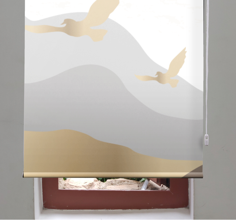 Soaring birds pattern modern roller blind - TenStickers