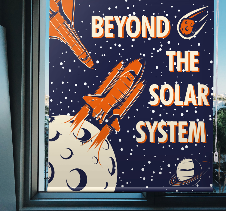 Space Exploration Adventure geek roller blind - TenStickers