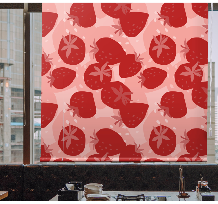 Strawberry Theme fruit and vegetable roller blind - TenStickers