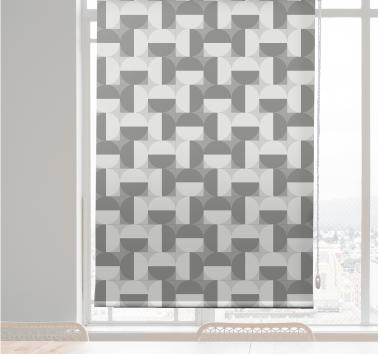 Texture and pattern roller blind geometric shapes - TenStickers