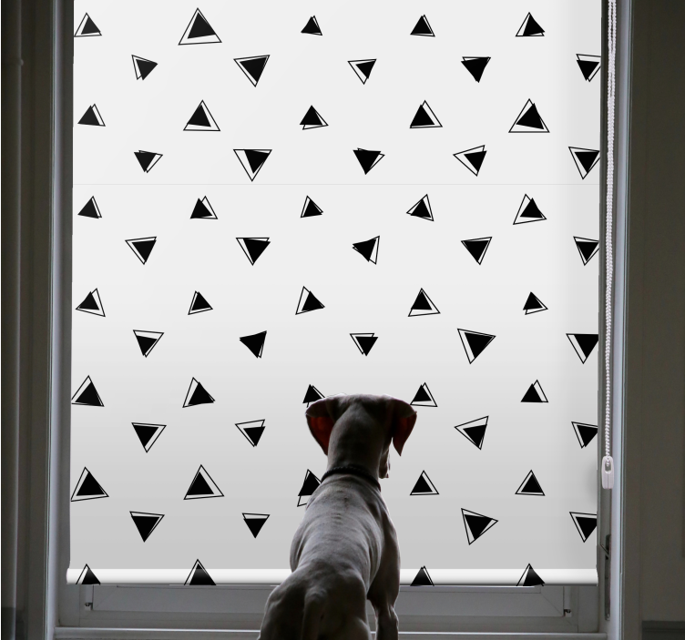 Texture and pattern roller blind triangular design - TenStickers