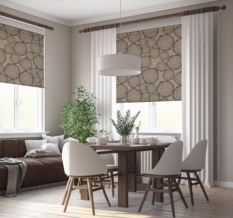 Tree trunk Rustic roller blind - TenStickers