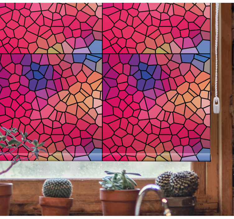 Vibrant color geometric painting Blind - TenStickers