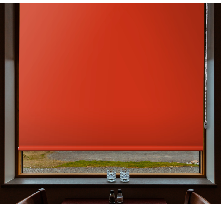 Vibrant Red Shade opaque roller blind - TenStickers