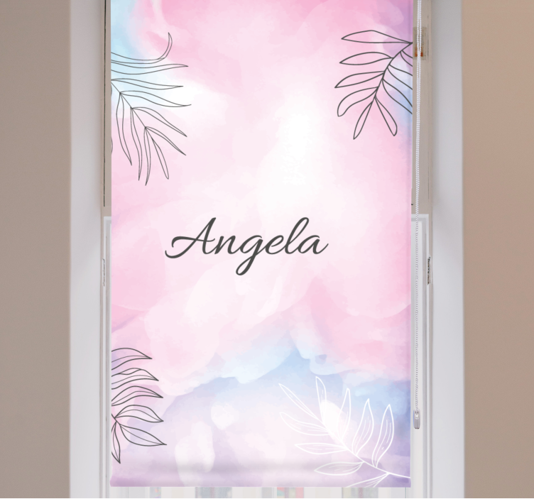 Vintage light pink art custom blind - TenStickers