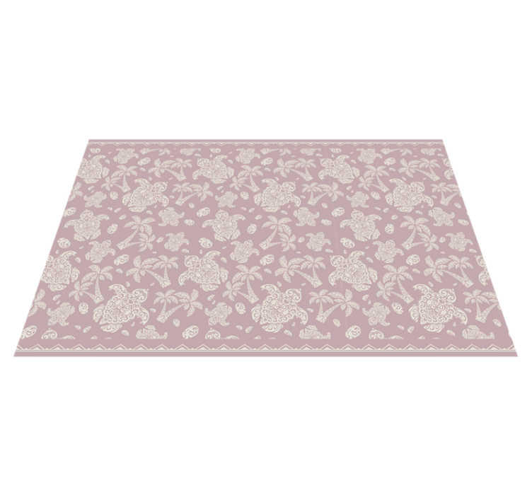 Floral motif surface placemats - TenStickers