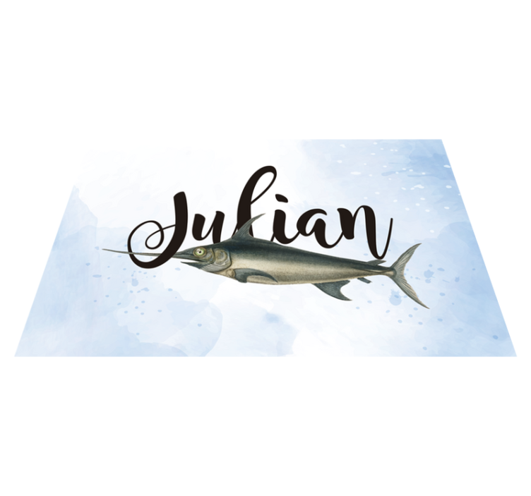 Personalised placemats custom name mats - TenStickers