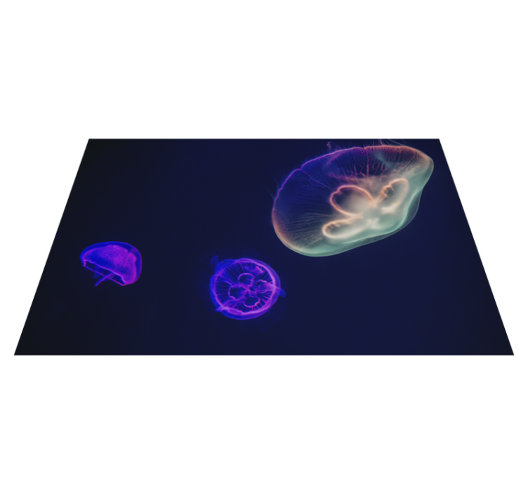 Personalised placemats colorful jellyfish design - TenStickers