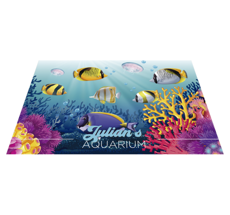 Fish swimming under the sea fish placemats - TenStickers