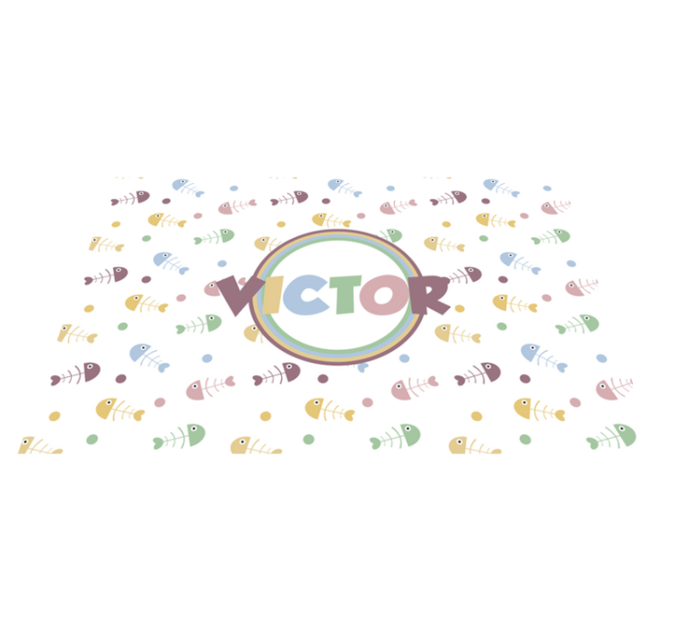 Children placemats lively fish design - TenStickers