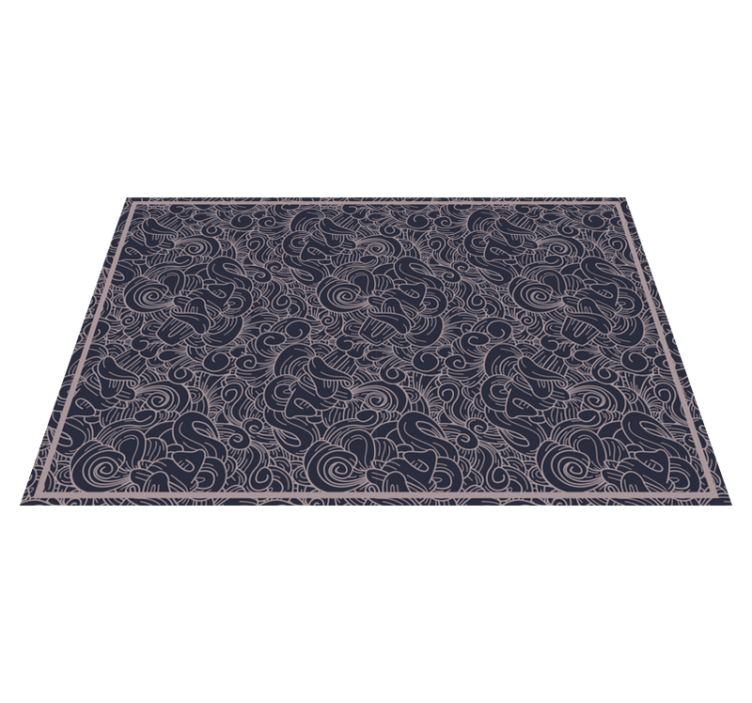 Abstract paisley prints paisley placemats - TenStickers