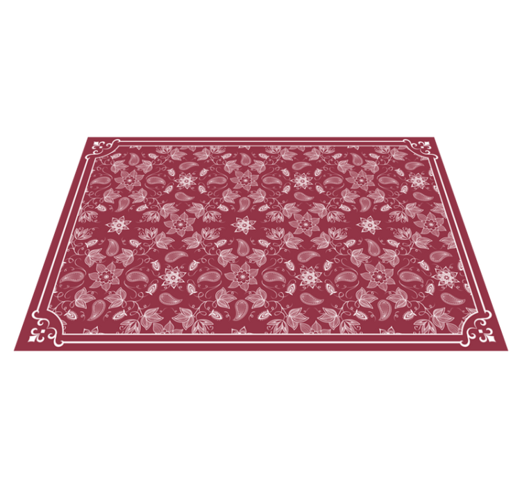 Placemats floral pattern table cover - TenStickers