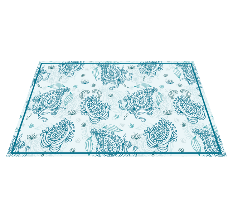 Intricate floral pattern placemats - TenStickers