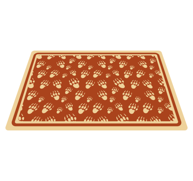 Paw print pattern placemats - TenStickers