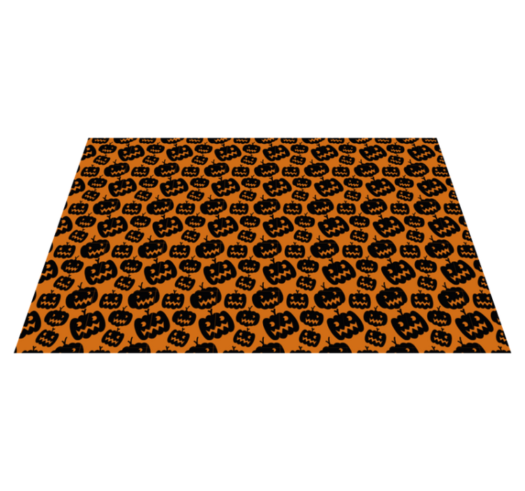 Halloween placemats scary pumpkin design - TenStickers