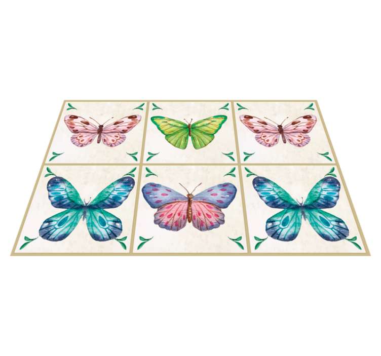 Original placemats vibrant butterfly design - TenStickers