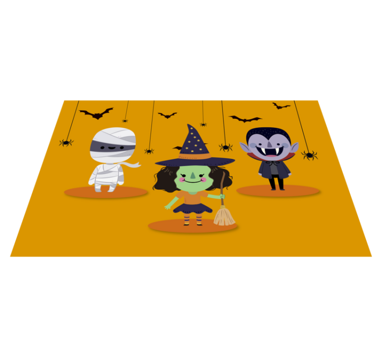 Halloween placemats featuring fun halloween figures - TenStickers