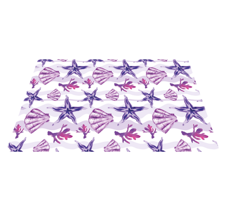 Original placemats with sea shell designs - TenStickers
