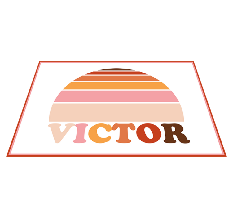 Personalised placemats customizable name placemats - TenStickers