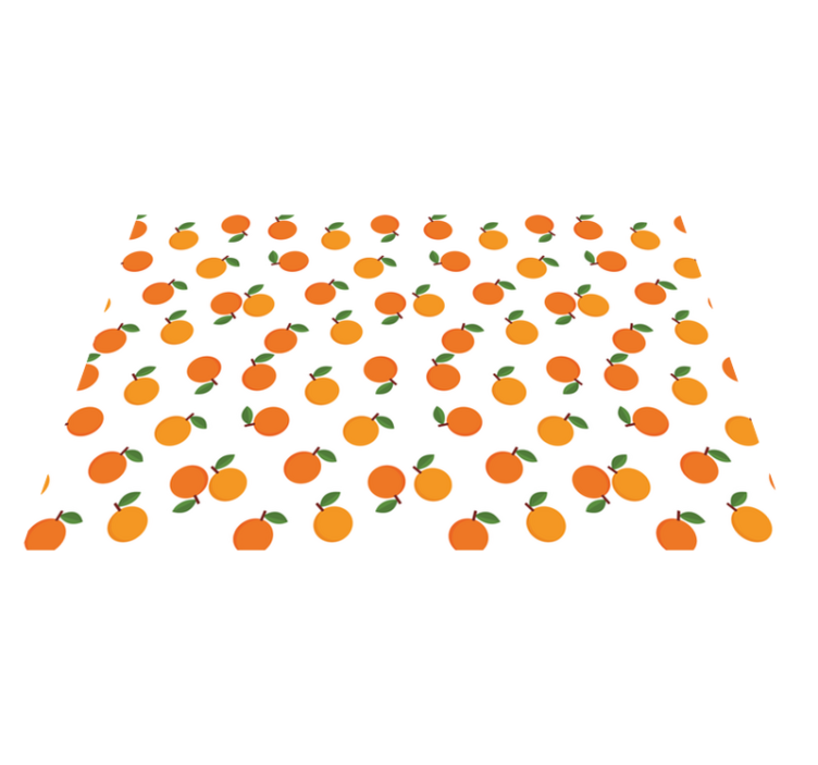 Cartoon Oranges citrus placemats - TenStickers