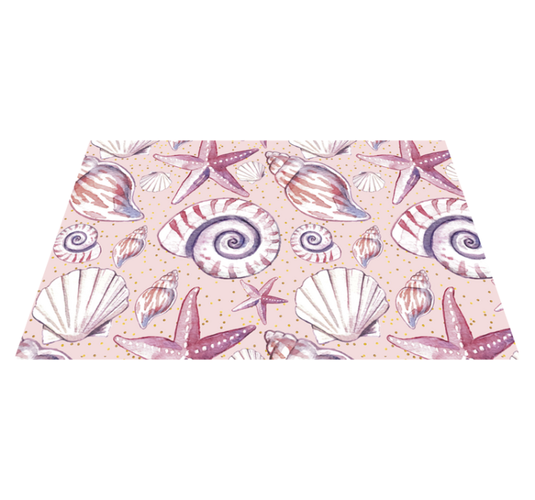 Shell print motif placemats - TenStickers