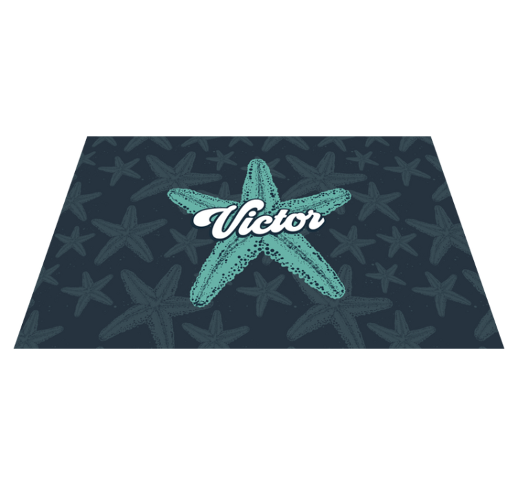 Personalised placemats starfish custom design - TenStickers