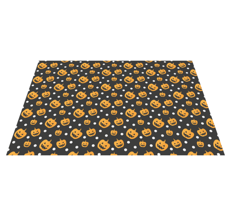 Halloween placemats pumpkin pattern tabletop - TenStickers