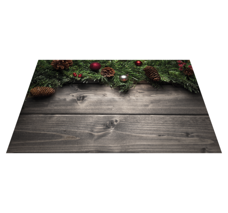 Christmas placemats festive pinecone display - TenStickers
