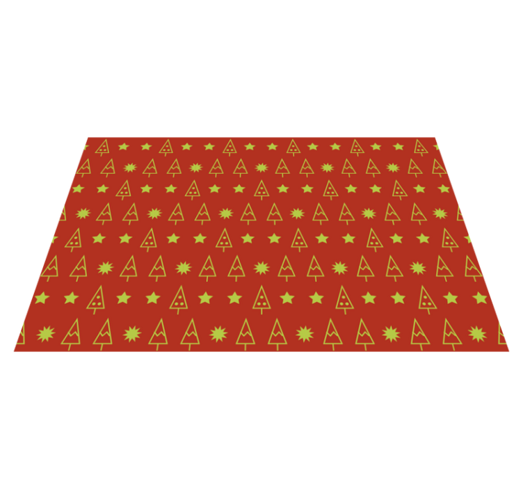 Christmas placemats with festive tree design - TenStickers