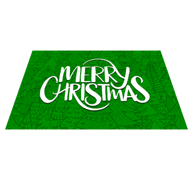 Christmas placemats with joyful holiday wishes - TenStickers