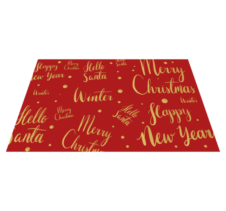 Christmas placemats with cheerful holiday designs - TenStickers