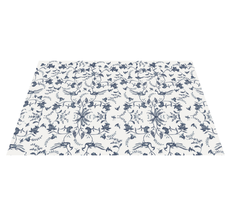 Elegant floral inspiration placemats - TenStickers