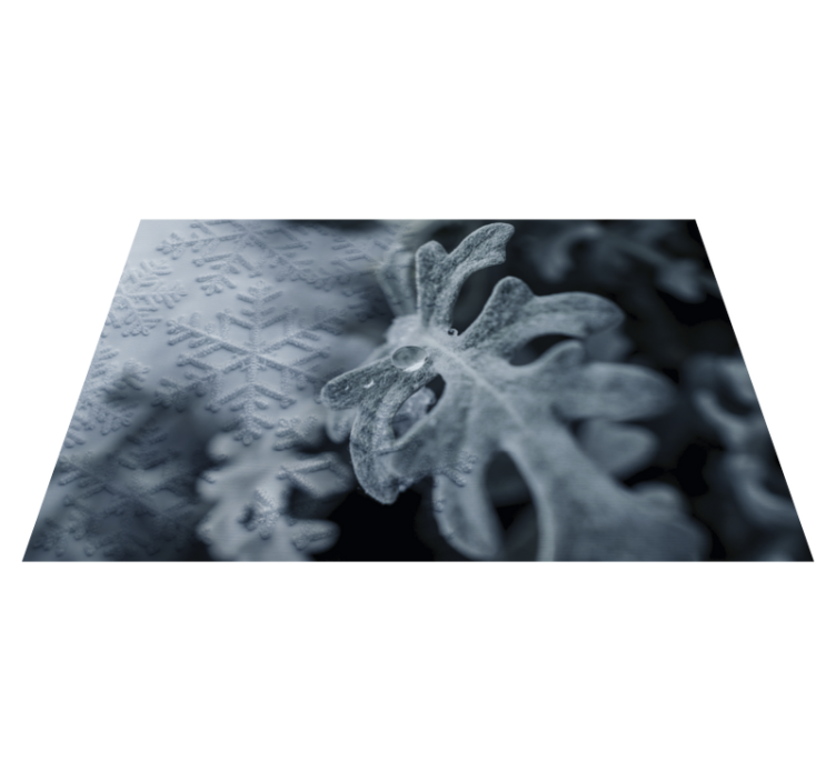 Placemat elegant snowflake designs - TenStickers