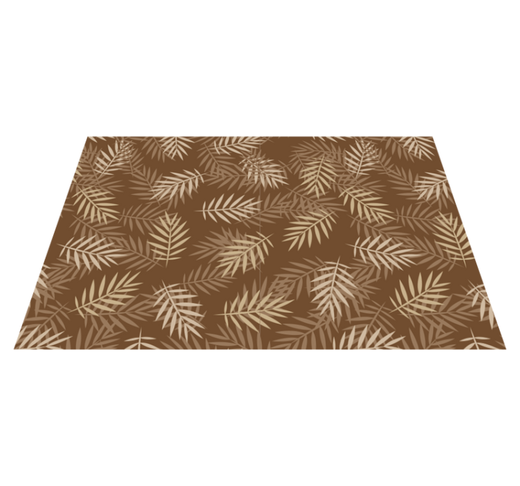 Natural leaf pattern placemats - TenStickers