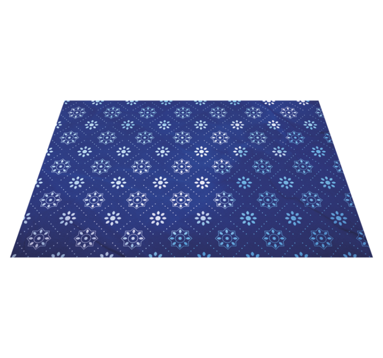 Navy patterned surface placemats - TenStickers