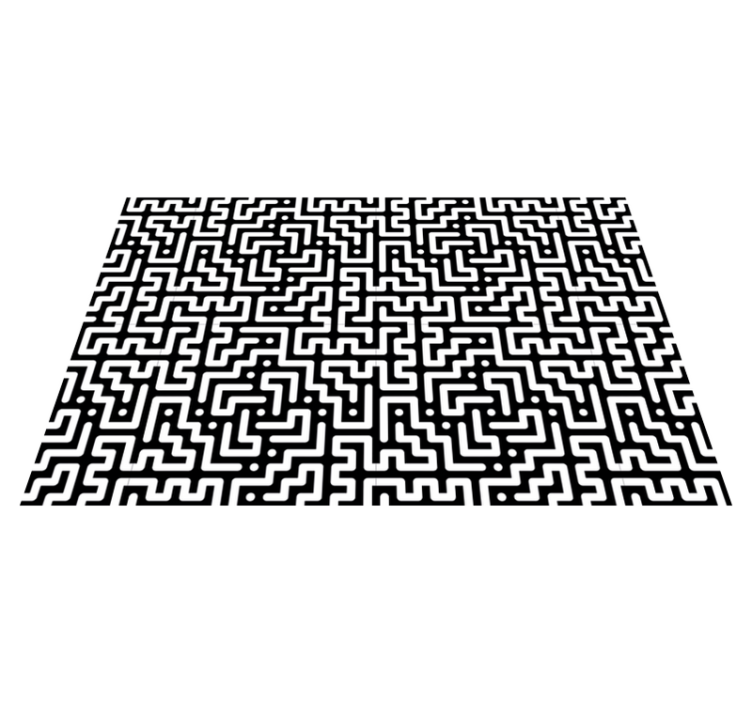 Placemat abstract maze pattern design - TenStickers